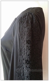 外贸原单 镂空水溶蕾丝袖 连衣裙  A5358