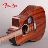 正品Fender 芬达CD-140S/CD-140SCE全桃花心木单板民谣吉他