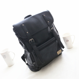 香港代购Threebox男女双肩包复古英伦皮包书包时尚旅行包电脑背包