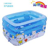曼波鱼屋婴儿游泳池-冰熊长方形充气款 游泳池 儿童游泳池