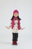 潮韩版欧美男女童秋冬季小孩毛线帽子围巾两件套中大童帽子套装