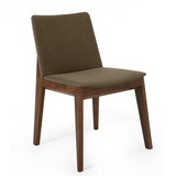 北欧实木餐椅设计师椅水曲柳宜家布艺现代简约酒店咖啡厅餐厅椅