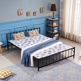 折叠床单人双人午休床1.2 1.5米家用简易床隐形床成人铁床包邮