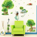 个性创意树墙贴 儿童房贴画简约走廊客厅卧室电视沙发背景墙贴纸