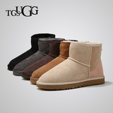 TGSUGG正品雪地靴澳洲羊皮毛一体短筒靴冬季保暖女鞋tgαugg5854