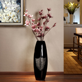 客厅现代简约陶瓷落地大花瓶 创意家居装饰品新房婚房电视柜摆件