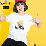 李晨NPC潮牌MLGB x Simpsons 鬼脸辛普森MLGB框框 短袖T恤