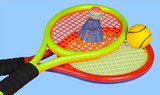 宝宝羽毛球拍幼儿网球拍儿童球拍户外运动玩具表演健身趣味2-6岁
