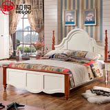 和购家具 地中海风格床美式床公主床双人床1.8米欧式床实木床B208