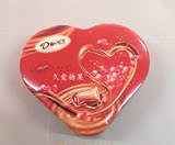 正品Dove4.5g德芙婚庆巧克力 铁盒装心形小礼盒 喜糖成品6粒装