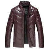 麦可布雷2015海宁冬季新款真皮皮衣男士绵羊皮羽绒服短款外套夹克