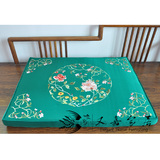 [又嘉]中式古典红木家具刺绣坐垫珐琅彩绣系列-牡丹团纹