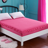 加厚夹棉床笠单件纯色床罩床单席梦思床垫保护套床套罩1.8米特价