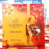 美国Godiva 歌帝梵27粒三层礼盒什锦比利时巧克力345g多口味