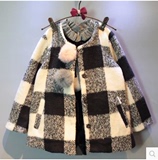 3女童外套5韩版中长款大衣7岁儿童冬装加绒女孩上衣2016春装新款