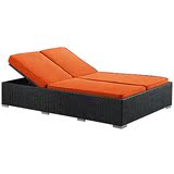 美国代购 沙发沙发椅沙发垫子Evince意大利藤编双人沙发床 可储物