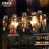 卓琪 复古创意吊灯个性酒吧吧台餐厅咖啡厅北欧艺术吊灯酒瓶玻璃