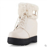 卓诗尼冬季女鞋雪地靴平跟女靴内增高甜美轻软女短靴子144279974