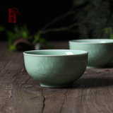 尚唐特价龙泉青瓷 饭碗 陶瓷碗宝宝餐具套装碗米饭碗日式餐具套装
