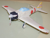 手工diy零式舰载战斗机21型纸模型3D立体二战飞机纸模型