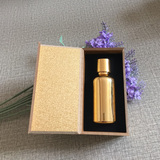 高档高端金色精油瓶30ml玻璃瓶 精油瓶木盒包装盒精油专用包装盒
