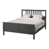 宜家代购 汉尼斯 床架 实木床架 宜家床架 双人床架 床架1.5米