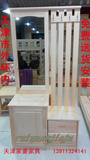 天津专卖门厅柜玄关柜实木家具进口樟子松木材鞋柜挂衣柜现代中式