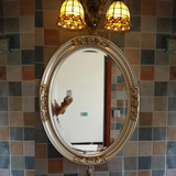 特价 欧式浴室 美式镜 椭圆台盆卫浴卫生间镜 酒店装饰宜家镜子