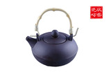 潮州市特价  紫砂朱砂色黑色陶瓷竹提梁煮茶壶可加热水壶功夫茶具