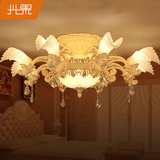 欧式吸顶灯田园奢华客厅灯具大气 创意卧室灯饰LED现代艺术矮户型