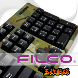 斐尔可 Filco 迷彩87/104键 黑轴茶轴 机械键盘