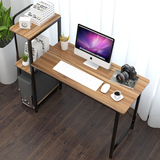 脑桌台式简易办公桌书架书桌家用办公桌 简易电脑桌 桌子电