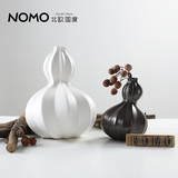 NOMO 美式乡村 陶瓷创意花瓶摆件摆设 基律纳北欧色彩系-葫芦花器