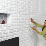 创意防水自粘墙壁纸 卧室餐厅客厅电视背景墙装饰3d立体砖纹墙贴