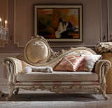 美式古典贵妃椅欧式实木太妃椅躺椅布艺沙发椅美人榻卧室客厅家具