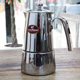 正品Tiamo502不锈钢摩卡壶 意式家用煮咖啡壶4-6人份蒸馏式咖啡壶