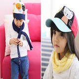 2015新款韩国代购小猫宝宝帽子棒球帽婴儿帽子鸭舌帽儿童春秋帽潮