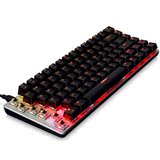 黑爵ak33 RGB迷你小机械键盘青轴黑轴笔记本有线背光游戏键盘82键