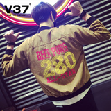 V37男士外套春季2016新款棒球服薄款夹克男韩版潮流男装男生衣服