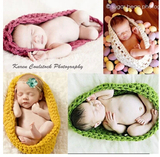 新款儿童摄影服装服饰影楼宝宝百天满月拍照婴儿摄影手工毛线睡袋