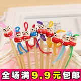 中国创意日本娃娃木质挖耳勺可爱卡通造型掏耳朵宝宝耳勺竹制耳挖