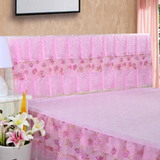蕾丝床头罩床头套1.8m床1.5韩式公主风布艺韩版防尘罩2米简约现代