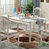 实木餐台 餐桌 田园饭桌 餐厅家具 橡木饭台餐椅组合 品牌家具