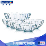 法国乐美雅玻璃碗阿尔卡德钢化玻璃沙拉碗色拉碗6件套玻璃碗