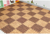 仿木纹泡沫地垫卧室塑料地毯拼图铺地客厅地板垫子30x30x1cm