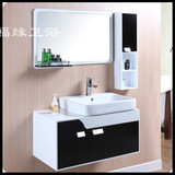 浴室柜组合PVC板台上盆简约现代卫浴柜卫生间洗脸盆洗手盆洗漱台