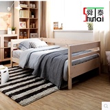 实木单人床沙发床1.2米 1.5米1.8米双人床 多功能坐卧两用沙发