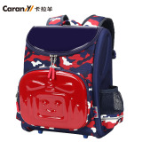 卡拉羊书包小学生双肩包男女儿童韩版背包2-5年级 带反光条CX2011