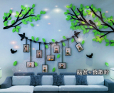 创意温馨照片墙相框墙3d水晶亚克力立体墙贴客厅沙发卧室装饰贴画