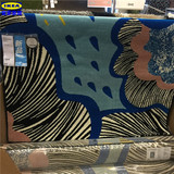 IKEA宜家代购 多弗郎卡 短绒地毯蓝色短绒地毯地中海简欧田园风格